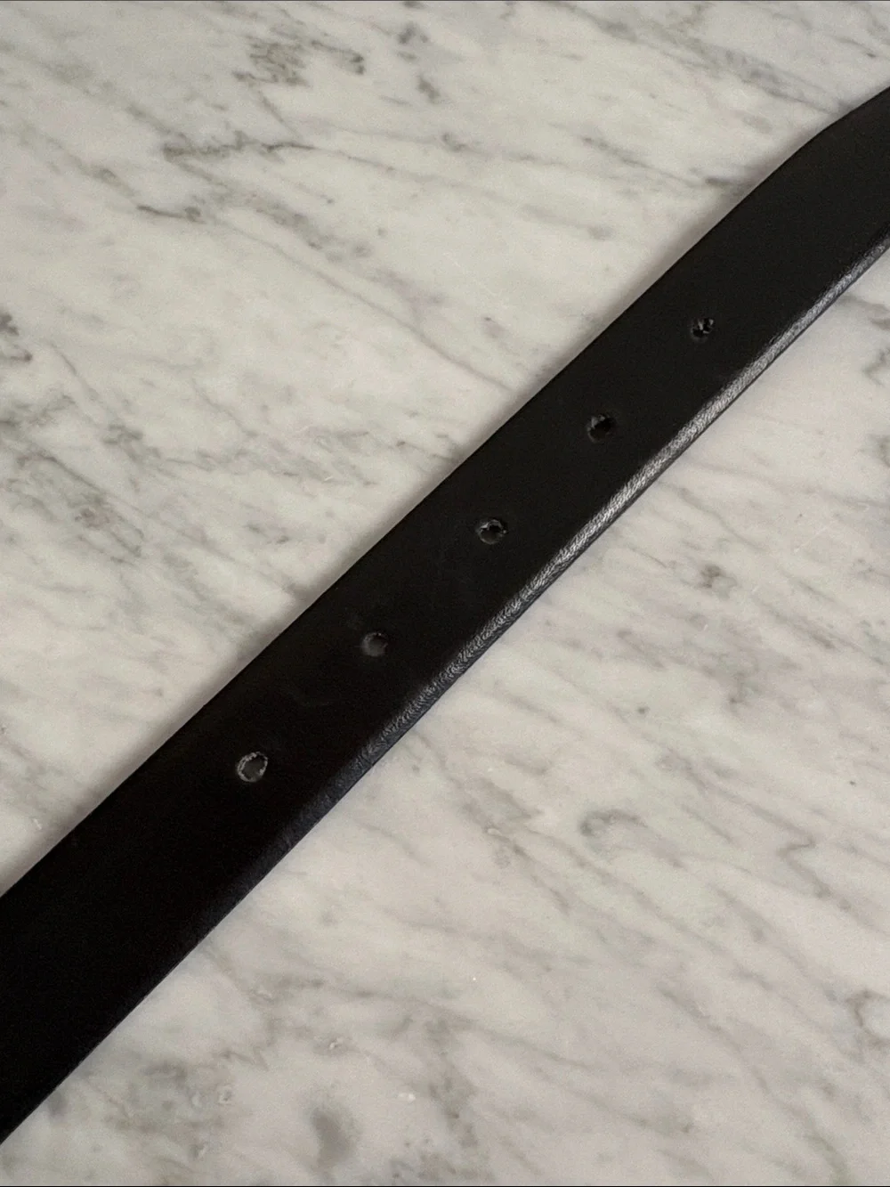 Yves Saint Laurent Metal Spining YSL Logo Reversible Belt